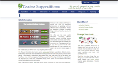 Desktop Screenshot of casinosuperstitions.com
