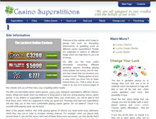 Tablet Screenshot of casinosuperstitions.com